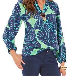 Lilly Pulitzer Elsa Top in Under the Palms
